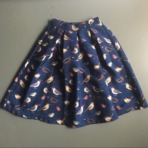 MissMay Navy Bird Skirt